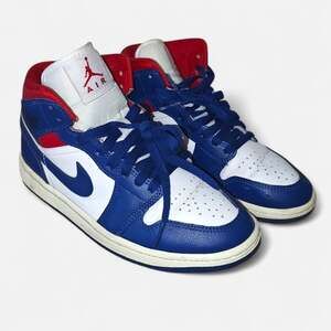 Nike Air Jordan 1 Mid Women's Size 6.5/  Youth 5Y 'French Blue' BQ6472-146